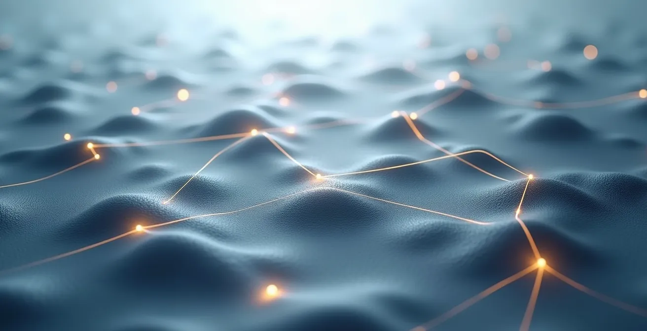 Carte conceptuelle montrant l'interconnexion des centres de stockage